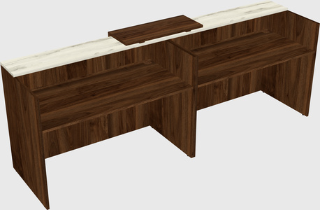Shared u-shaped reception desks