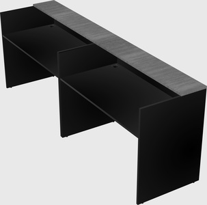 Shared u-shaped reception desks