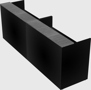 Shared u-shaped reception desks