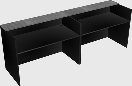 Shared u-shaped reception desks