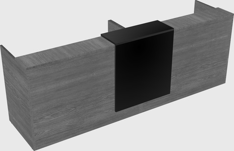 Shared u-shaped reception desks