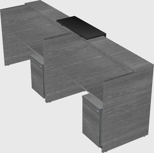 Shared u-shaped reception desks
