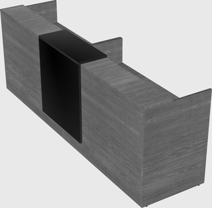 Shared u-shaped reception desks