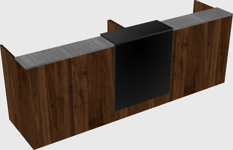 Shared u-shaped reception desks