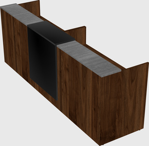 Shared u-shaped reception desks