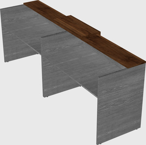 Shared u-shaped reception desks