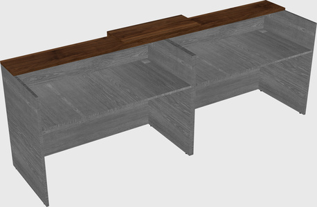 Shared u-shaped reception desks