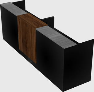 Shared u-shaped reception desks