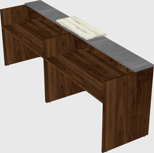 Shared u-shaped reception desks