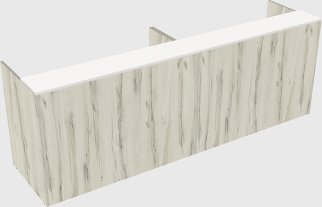 Shared u-shaped reception desks