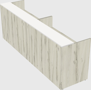 Shared u-shaped reception desks