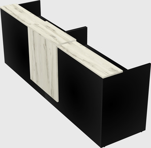 Shared u-shaped reception desks