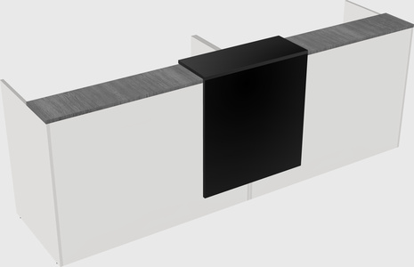 Shared u-shaped reception desks
