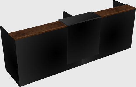 Shared u-shaped reception desks