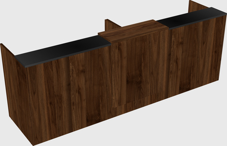 Shared u-shaped reception desks