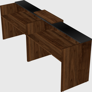 Shared u-shaped reception desks