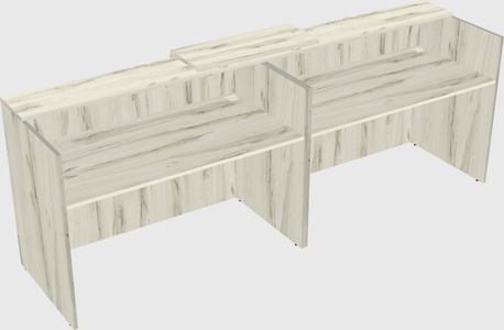 Shared u-shaped reception desks