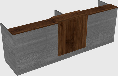 Shared u-shaped reception desks