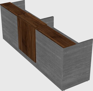 Shared u-shaped reception desks