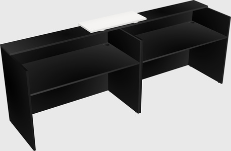 Shared u-shaped reception desks
