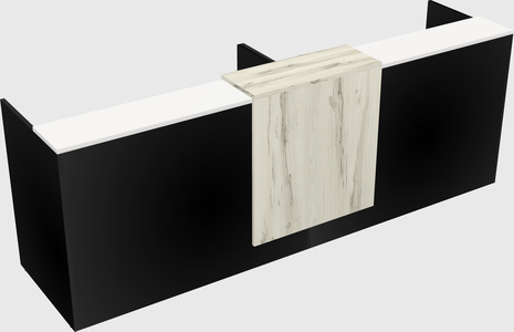 Shared u-shaped reception desks