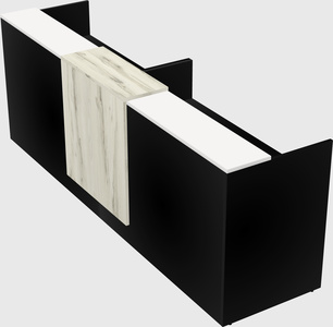 Shared u-shaped reception desks