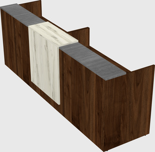 Shared u-shaped reception desks
