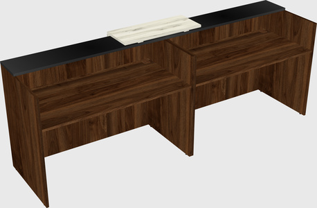 Shared u-shaped reception desks