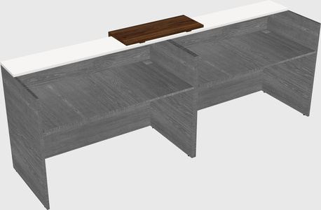 Shared u-shaped reception desks