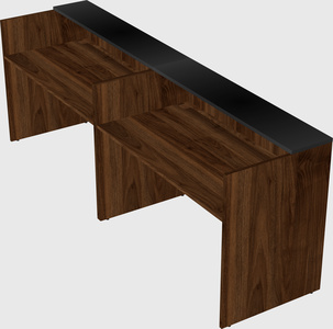 Shared u-shaped reception desks