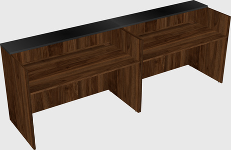 Shared u-shaped reception desks