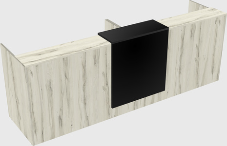 Shared u-shaped reception desks