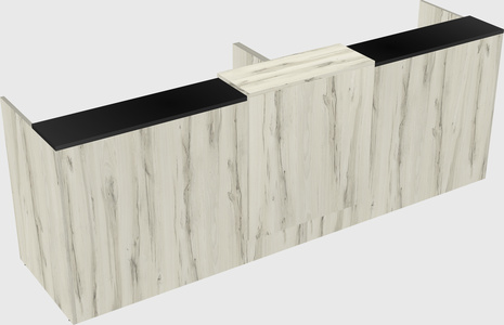 Shared u-shaped reception desks