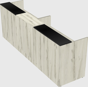 Shared u-shaped reception desks