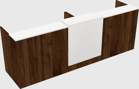 Shared u-shaped reception desks