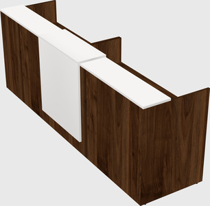 Shared u-shaped reception desks