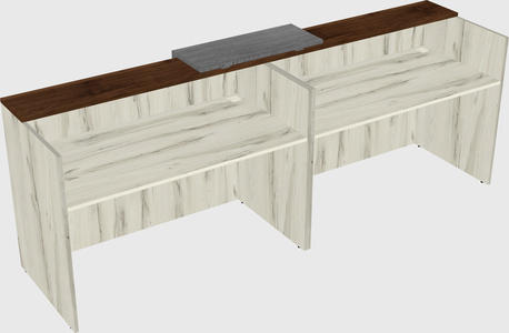 Shared u-shaped reception desks