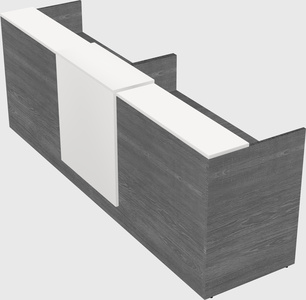 Shared u-shaped reception desks