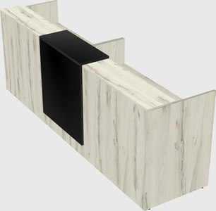 Shared u-shaped reception desks