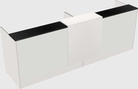 Shared u-shaped reception desks