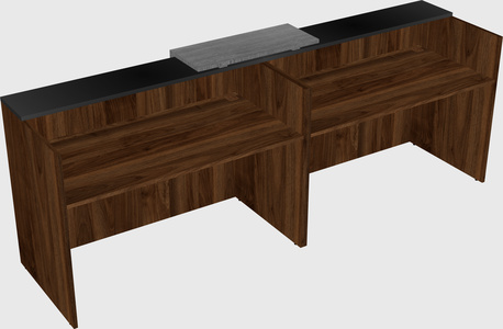 Shared u-shaped reception desks
