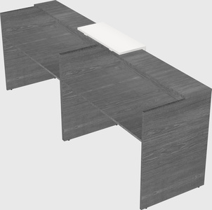 Shared u-shaped reception desks