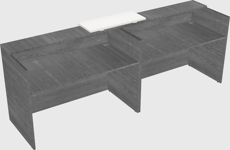 Shared u-shaped reception desks