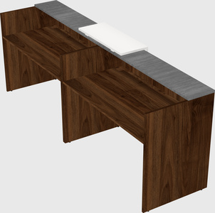 Shared u-shaped reception desks