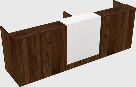 Shared u-shaped reception desks