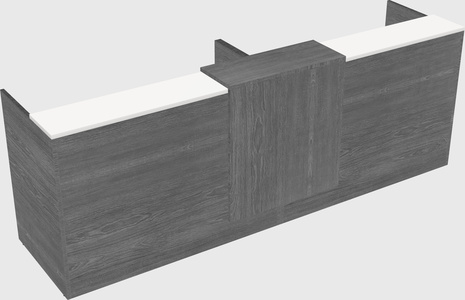 Shared u-shaped reception desks
