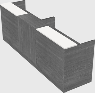 Shared u-shaped reception desks