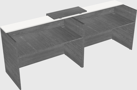 Shared u-shaped reception desks