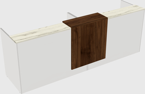 Shared u-shaped reception desks