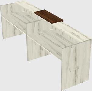 Shared u-shaped reception desks